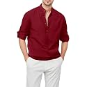 Zombom Men's Cotton Blend Mandarin Collar Self One Design Full Sleeve Casual Short Kurta