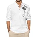 Zombom Men39s Cotton Polyester Blend Mandarin Collar