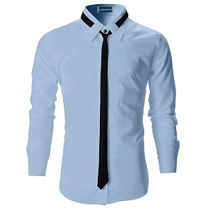 Zombom Mens Regular Fit Casual Shirts