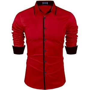 Zombom Mens Regular Fit Cotton Blend Printed