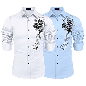 Zombom Mens Regular Fit Cotton Blend Printed