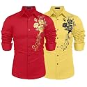 Zombom Men39s Regular Fit Cotton Blend Printed