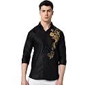 Zombom Men39s Regular Fit Cotton Blend Printed