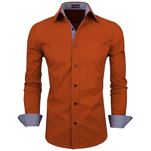 Zombom Mens Solid Cotton Blend Regular Fit