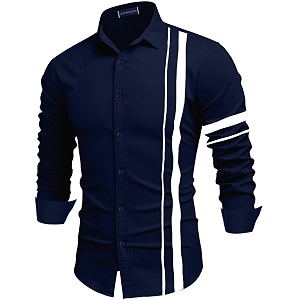 Zombom Men Cotton Polyester Blend Regular Fit