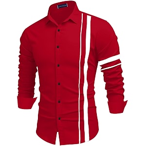 Zombom Men Cotton Polyester Blend Regular Fit