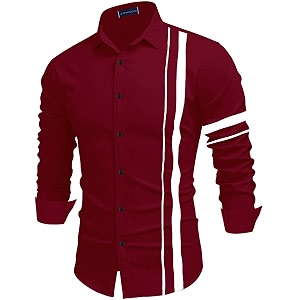 Zombom Men Cotton Polyester Blend Regular Fit