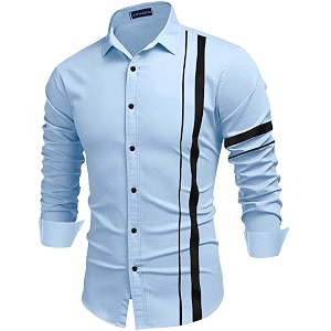 Zombom Men Cotton Polyester Blend Regular Fit