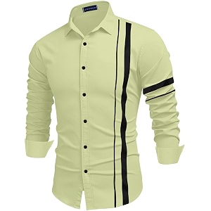 Zombom Men Cotton Polyester Blend Regular Fit