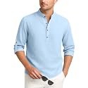 Zombom Mens Cotton Blend Kurta Shirt with