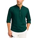 Zombom Mens Cotton Blend Kurta Shirt with