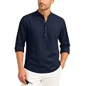 Zombom Mens Cotton Blend Kurta Shirt with