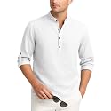 Zombom Mens Cotton Blend Kurta Shirt with