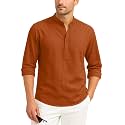 Zombom Mens Cotton Blend Kurta Shirt with