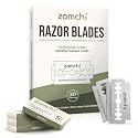ZOMCHI Double Edge Razor Blades, 100 Count Stainless Steel Refills