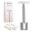 ZOMCHI Double Edge Safety Razor for Men with Stand