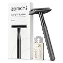 ZOMCHI Double Edge Safety Razor for Men &amp; Women, Black