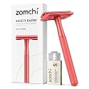 ZOMCHI Double Edge Safety Razor for Men & Women, Light Coral