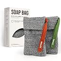 ZOMCHI Soap Saver Bags for Bar Soap, 2 Pack, Deep Texture Grey