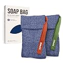 ZOMCHI Soap Saver Bags for Bar Soap, 2 Pack, Dark Blue Pouches