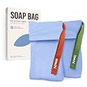 ZOMCHI Soap Saver Bags for Bar Soap, 2 Pack, Light Blue Pouches