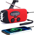 Zomei Emergency Hand Crank Solar Radio with LED Flashlight and 2000mAh Power Bank FM Radio