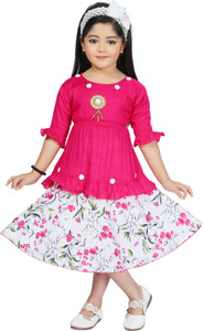 zonafashion indi girls below knee festivewedding dress