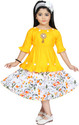 ZONAFASHION Indi Girls Below Knee Festive/Wedding Dress