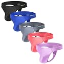 ZONBAILON Mens Thong Breathable Silk Pouch Underwear Sexy Male G-Strings Thong Set Athletic