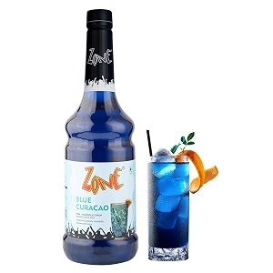 zone blue curacao flavoured syrup 1000ml  tropical blue citrus syrup for mocktails cocktails coolers sodas lemonades amp summer drinks  1 litre  more servings perfect for caf restaurants amp professional use