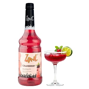 zone cranberry flavoured syrup 1000ml  tangy berry syrup amp drink mixer for cocktails mocktails sodas lemonades iced teas smoothies amp party beverages  more servings perfect for caf restaurants amp professional use  premium bar syrup 1 litre