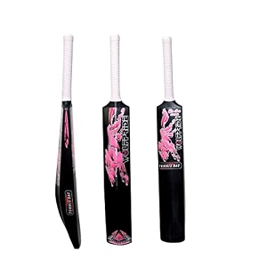 zone heavy duty premium plastic cricket bat for all age groups-kidsgirlsboysgirlsadults zone pink sticker amp white grip full size 3434x 4534 black