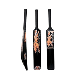 zone heavy duty premium plastic cricket bat for all age groups-kidsgirlsboysgirlsadults zone orange sticker amp black grip full size 3434x 4534 black
