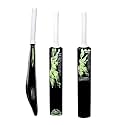 Zone Heavy Duty Premium Plastic Cricket Bat for All Age Groups-Kids/Girls/Boys/Girls/Adults (Zone Yellow Sticker &amp; White Grip, Full Size (34"X 4.5" Black))