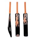 Zone Heavy Duty Premium Plastic Cricket Bat for All Age Groups-Kids/Girls/Boys/Girls/Adults (Zone Orange Sticker &amp; Orange Grip, Full Size (34"X 4.5" Black))
