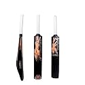 Zone Heavy Duty Premium Plastic Cricket Bat for All Age Groups-Kids/Girls/Boys/Girls/Adults (Zone Orange Sticker & White Grip, Full Size (34"X 4.5" Black))