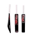 Zone Heavy Duty Premium Plastic Cricket Bat for All Age Groups-Kids/Girls/Boys/Girls/Adults (Zone Red Sticker & White Grip, Full Size (34"X 4.5" Black))