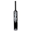 Zone Heavy Duty Premium Plastic Cricket Bat for All Age Groups-Kids/Girls/Boys/Girls/Adults (Zone Grey Sticker & Black Grip, Full Size (34"X 4.5" Black))