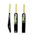 Zone Heavy Duty Premium Plastic Cricket Bat for All Age Groups-Kids/Girls/Boys/Girls/Adults (Zone Yellow Sticker &amp; Yellow Grip, Full Size (34"X 4.5" Black))