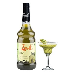 zone kiwi flavoured syrup 1000ml  tangy exotic fruit syrup amp drink mixer for cocktails mocktails sodas smoothies lemonades iced teas amp summer beverages  more servings perfect for caf restaurants amp professional use  premium bar syrup 1 litre