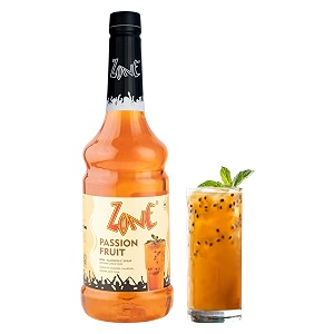 zone passion fruit flavoured syrup 1000ml  exotic tropical fruit syrup amp drink mixer for cocktails mocktails smoothies sodas lemonades iced teas amp summer beverages  premium bar syrup 1 litre  more servings perfect for cafe restaurants amp professional use