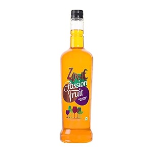 zone passion fruit flavoured bar syrup 1000ml bottle  suitable for cocktails mocktail drinks juices beverages and more  non alcoholic mix liquid