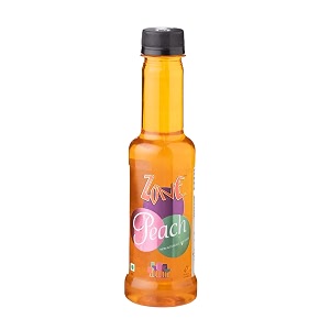 zone peach syrup 240ml  ripe peach flavor for mocktails cocktails lemonades iced teas amp more  12 flavours