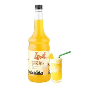zone flavoured syrups 1000ml  premium caf-style syrups for mocktails cocktails milkshakes coffees iced teas sodas amp desserts  perfect for home use small cafs bars amp gifting pineapple