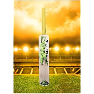 in the zone full size cricket bat ideal for age 15 yrs with anti scuff sheet toe and cover zone yellow sticker yellow grip himachal willow cricket bat