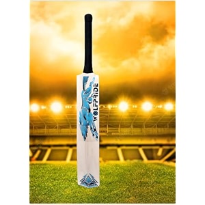 in the zone full size cricket bat ideal for age 15 yrs with anti scuff sheet toe and cover zone blue sticker black grip himachal willow cricket bat