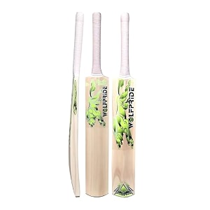 in the zone himachal willow cricket bat full size ideal for age 15 yrs with anti scuff sheet toe and cover zone yellow sticker amp white grip