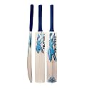 in The Zone Himachal Willow Cricket Bat, Full Size Ideal for Age 15+ Yrs with Anti Scuff Sheet, Toe, and Cover, Zone Blue Sticker &amp; Blue Grip