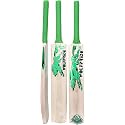 in The Zone Full Size Cricket Bat, Ideal for Age 15+ Yrs with Anti Scuff Sheet, Toe, and Cover (Zone Green Sticker &amp; Green Grip, Kashmir Willow Cricket Bat)