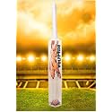 in The Zone Full Size Cricket Bat, Ideal for Age 15+ Yrs with Anti Scuff Sheet, Toe, and Cover (Zone Orange Sticker White Grip, Himachal Willow Cricket Bat)